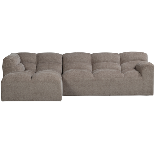 WOOOD chaise longue bank links Tibas - Geweven Stof - Zand - 80x280x165 - vtwonen shop