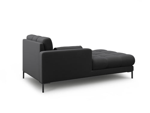 Cosmopolitan Design linker meridiaan Bali structurele stof, donkergrijs - 185x102x75cm