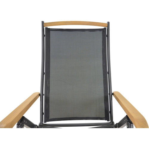 Lesli Living bistrostoel Monza - zwart - 61x75x110cm - set van 2