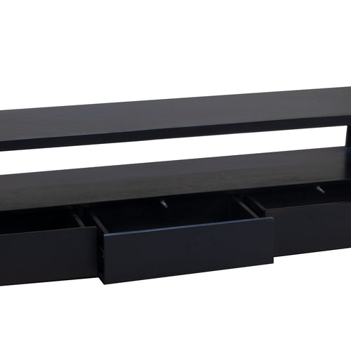 Giga Meubel Tv-Meubel Luxurious - Zwart Mangohout - 180x40x50cm - vtwonen shop