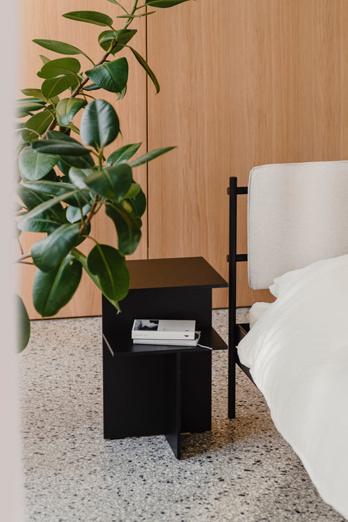 noo.ma ATIK Bijzettafel - Vulcano Black - melamine