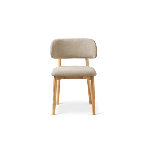 Set van 2 stoelen Evan chenille beige - 51x49.5x77cm