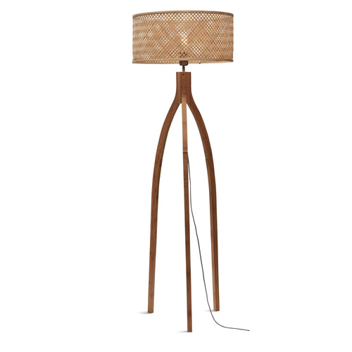 GOOD&MOJO vloerlamp Java - bruin - Ø50cm - vtwonen shop