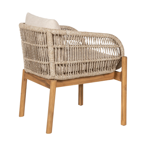 Artichok Teresa Houten Tuinstoel Beige - Met Zitkussens