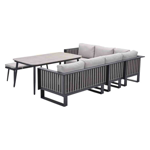 Garden Impressions lounge dining set Gabon - Lagan taupe - 6-delig