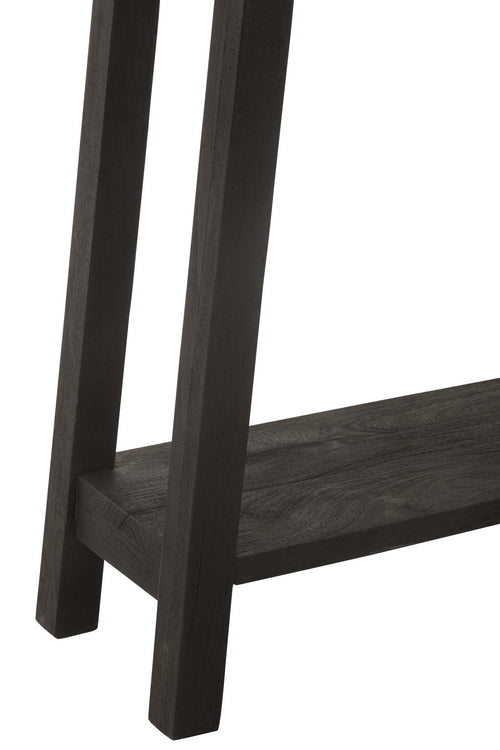 J-Line console Vierkant - hout - zwart