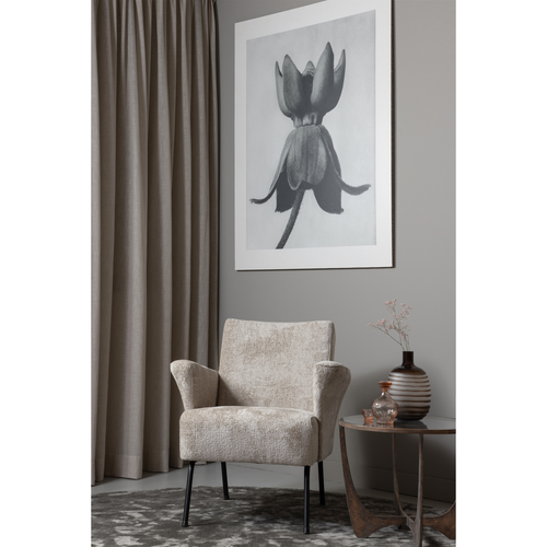 WOOOD fauteuil Muse - Geweven stof - Naturel - 77x73x70 - vtwonen shop