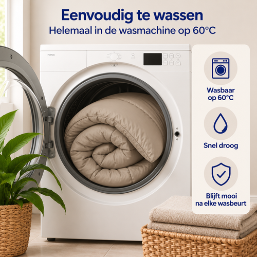 Ten Cate wasbaar dekbed 240x200 - taupe