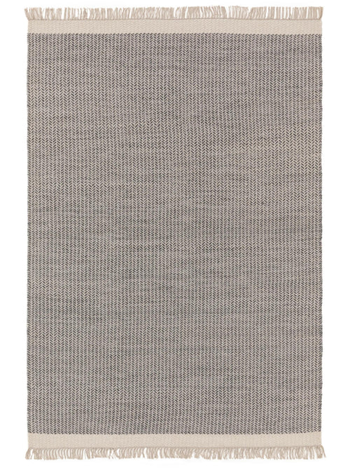 benuta wollen vloerkleed Kim - grijs - 200x300 cm