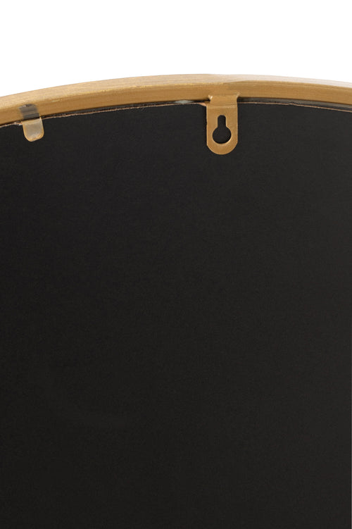 J-Line spiegel Mona Rond - ijzer/glas - goud - medium - Ø 50 cm