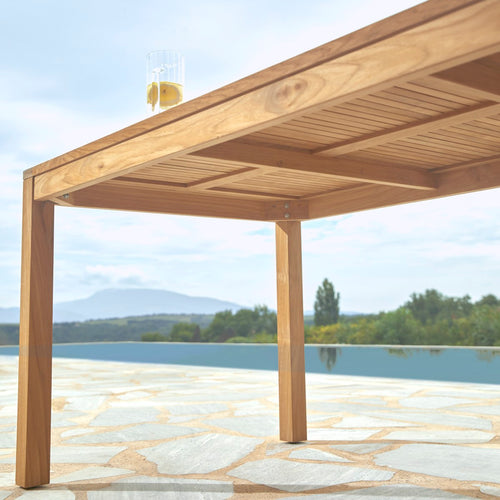Tikamoon Teo - Massief teakhouten tuintafel voor 6/8 personen. - Naturel - vtwonen shop