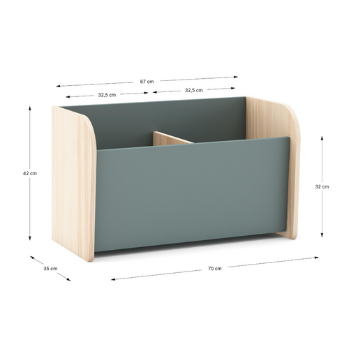 Calicosy - SIMON Borstkast - Groen - 70x35x42 cm