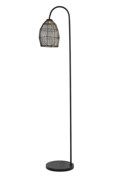 Light & Living vloerlamp MEYA - 34x30.5x172cm - zwart - vtwonen shop