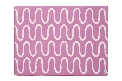 noo.ma SWIRL Katoenen deken - Lilac Fluff