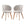 Calicosy - Eetkamerstoelen set van 2 SOLÈNE - beige 60x55x79 cm