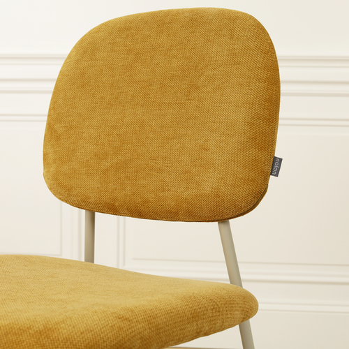 Nolon Jasmijn Eetkamerstoel Warm Oker - Grijsbeige - vtwonen shop