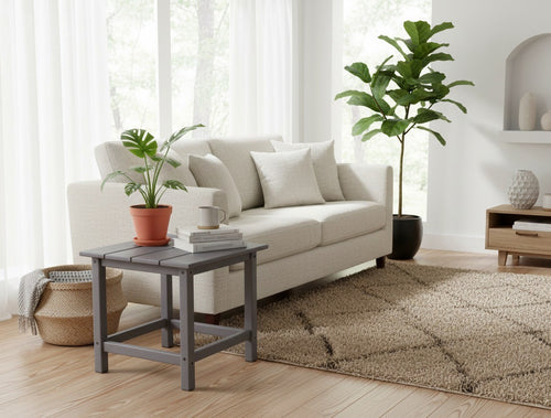 MaximaVida kunststof bijzettafel Montreal grijs - luxe uitvoering - vtwonen shop