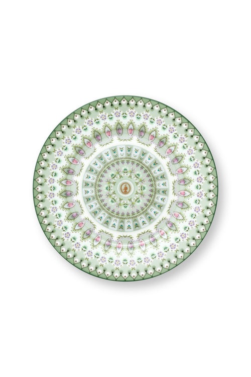 Pip Studio - Borden - Lily & Lotus - Moon Delight - Lichtgroen - 17 cm - Set van 6
