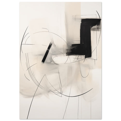 Artfulprints  Abstract - Chique brush 7   poster 30x40 cm