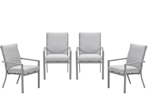 Garden Impressions Sergio tuinstoelen set van 4 taupe