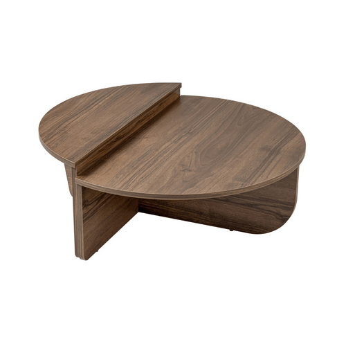 Calicosy - ORION Set van 2 salontafels - Licht hout - 90x90x35 cm