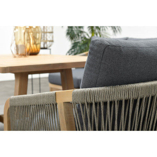 Santos lounge-diningset-5-dlg-links-acacia white wash-dgrijs-mgrey - vtwonen shop