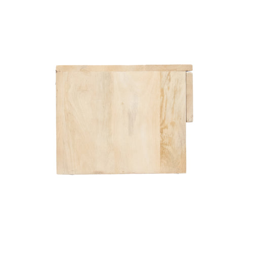 Giga Meubel Nachtkastje Tessa - Naturel - Mangohout - 45x30x25cm - vtwonen shop