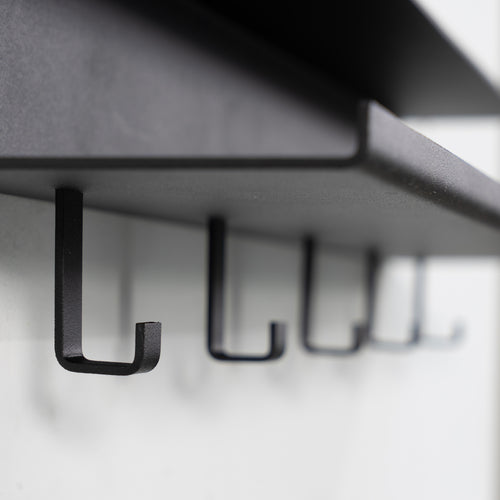 Spinder Design kapstok Easy - Zwart - 5 haken - vtwonen shop