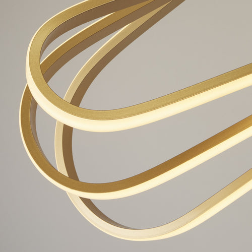 Clip LED-plafondhanger, goud aluminium