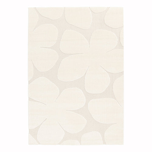 AFK Living vloerkleed Blossom - reliëfeffect - wit - 160x230 cm