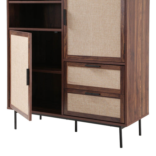 Calicosy - Hoge kast JETSON - Donker hout 100x39,5x120 cm
