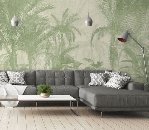 Sanders & Sanders fotobehang jungle-motief groen - 424 x 280 cm - 640780