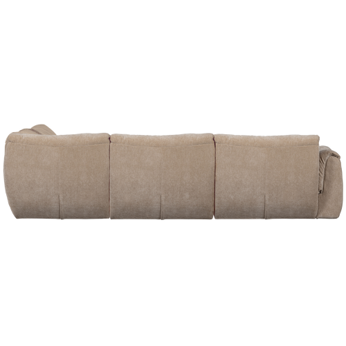 WOOOD hoekbank rechts Baggy - 3D Chenille - Zand - 81x396x214 - vtwonen shop