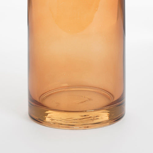 Mica Decorations Xandra Vaasje - H38 x Ø10 cm - Glas - Bruin - vtwonen shop