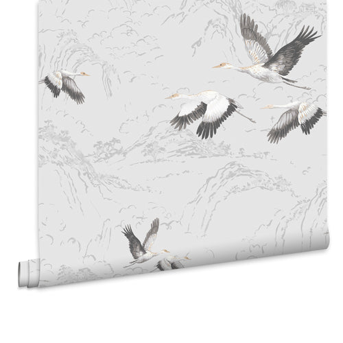 Laura Ashley Vliesbehang - Animalia Silver