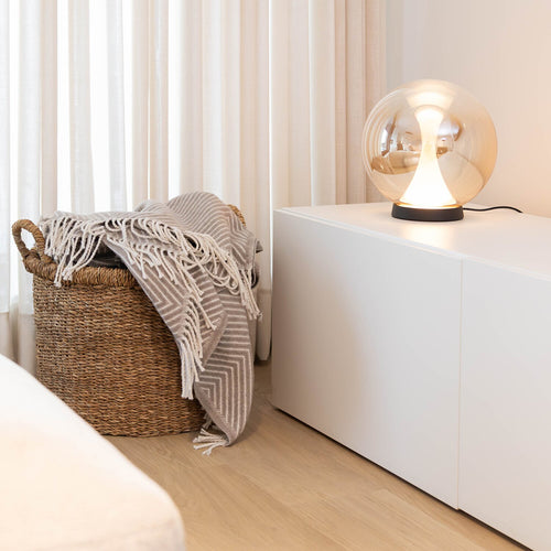 Atmooz plaid Glow - taupe - 150 x 200 cm