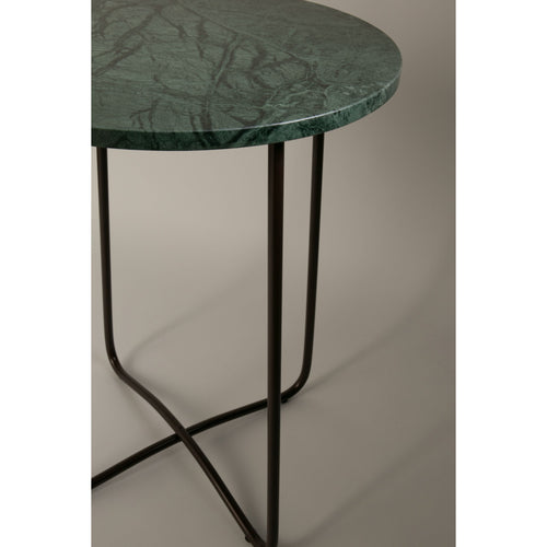 Dutchbone Emerald Bijzettafel Rond 41 cm Marmer Groen - vtwonen shop