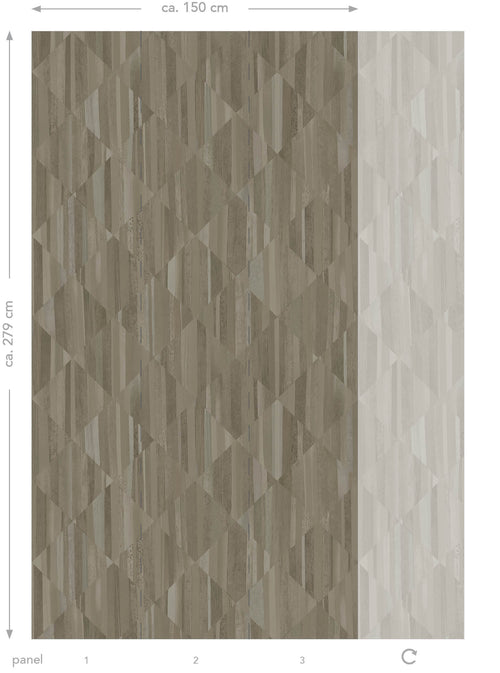 Origin Wallcoverings fotobehang 3D-houtmotief lichtbruin - 1,5 x 2,79 m - 357300 - vtwonen shop