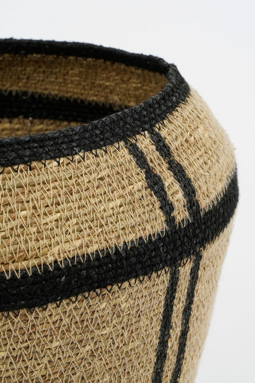 Mica Decorations Opbergmand - Set van 3 - H38 x Ø30 cm - Zeegras - Lichtbruin - vtwonen shop