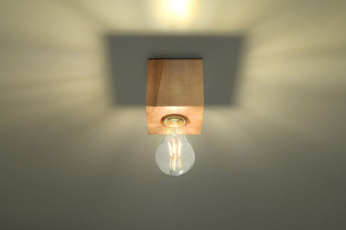 Sollux plafondlamp Ariz - 1 lichts - 10  x 10   cm - bruin