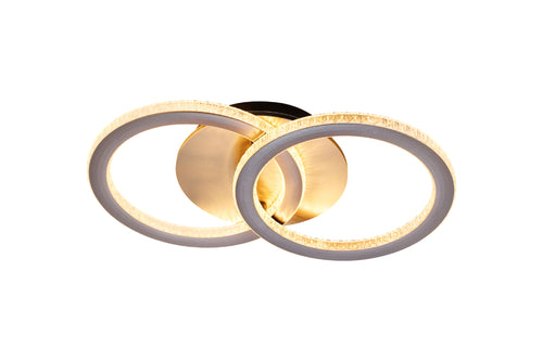 Searchlight plafondlamp Specs - 1 lichts - 42.5  x 7.5   cm - champagne