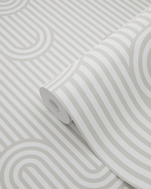 ESTAhome behang grafische lijnen grijs en wit - 50 x 900 cm - 131026 - vtwonen shop