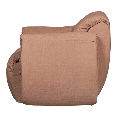 WOOOD draaifauteuil Baggy - Geweven Chenille - Oudroze - 81x104x84 - vtwonen shop