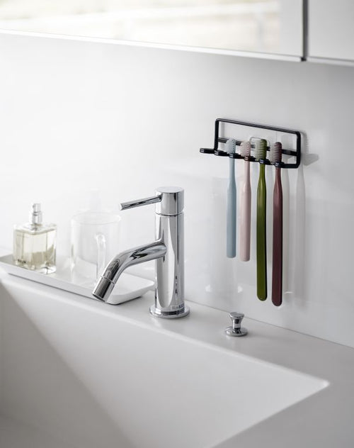 Yamazaki Zelfklevende Tandenborstelhouder - Tower - Zwart - vtwonen shop