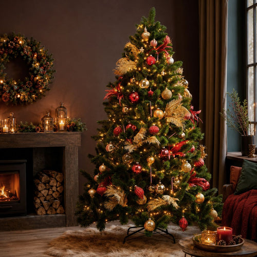 Triumph Tree Camden Kunstkerstboom - Kerstversiering voor Binnen met 396 Takjes - Kunstboom Groen Klassieke Stijl - Inhaaksysteem met Kleurcodes -