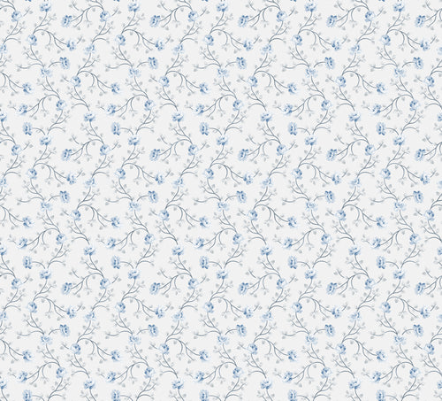 Sanders & Sanders behang bloemetjes blauw - 53 cm x 10 m - 640184 - vtwonen shop