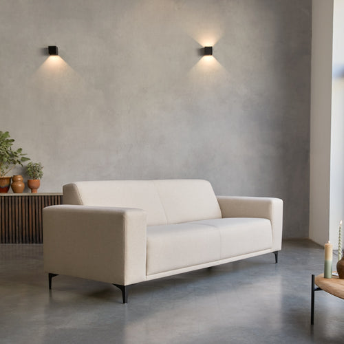 Tikamoon 3-zitsbank in ecru stof - Beige