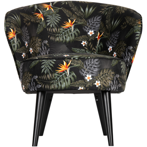 WOOOD fauteuil Bo - Velvet - Bloem Print - 71x69x76 - vtwonen shop