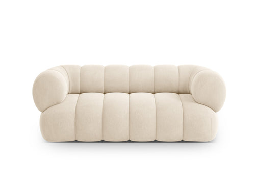 Cosmopolitan Design Bank Koge 2-zits, flueel lichtbeige - 95x180x70cm
