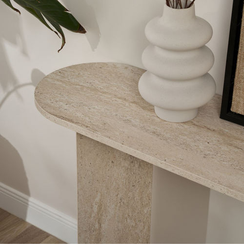 Calicosy - SIRA Design haltafel - Zwart hout - 35x150x75 cm
